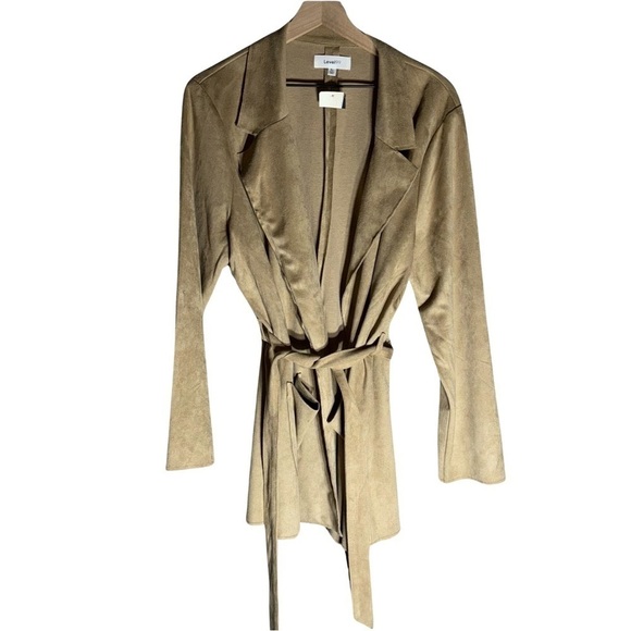 Evereve Level 99 Belted Faux Suede Blazer Women’s - Size XL - Picture 5 of 10